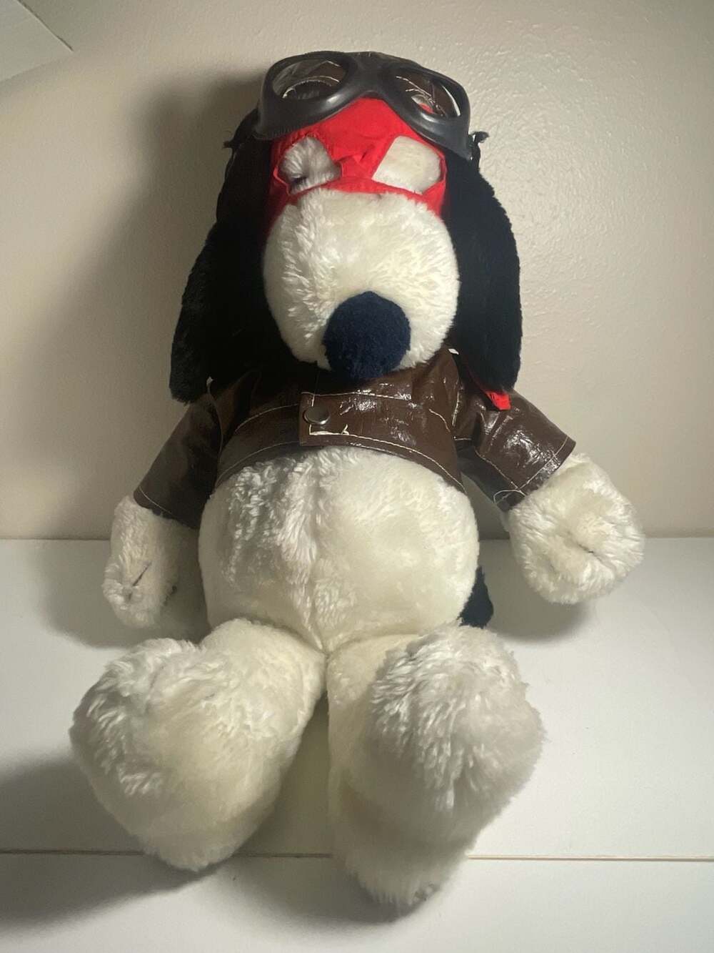 Vintage 1968 Snoopy Flying Ace Aviator Plush Peanuts + 3 Wardrobe Outfits UFS